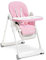 Interbaby Trona Bebe Evolutiva | Trona Plegable Bebe 6-36 meses, Máximo 25 kg, Aluminio | Trona Bebe Respaldo 3 Posiciones, Patas y Bandeja Regulables, Arnés de Seguridad | Comfort Eat Rosa