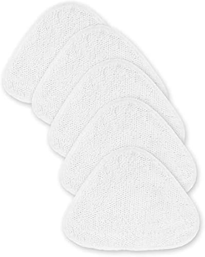 Waschbare Mikrofasertücher – Ersatztücher für Dampfreiniger, Ersatztücher für Vileda Dampfreiniger und Vileda Dampfreiniger (5 weiß)