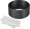 PATIKIL 72mm Lens Hood, Long Focus Frosted Surface Anti-reflective Inside Hood with Cleaning Cloth for Camera Lens, Black for Nikon, for Fujifilm, for Pentax, for Leica