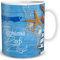 TRIOSK Tasse Fischland-Darß-Zingst Ostsee Insel Souvenir Geschenk Maritim für Reiselustige Ostseeliebhaber Frauen Männer Büro Kollegen, Keramik 300ml