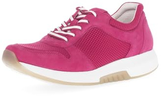 Gabor Damen Low-Top Sneaker, Frauen Halbschuhe,Wechselfußbett,straßenschuhe,Strassenschuhe,Freizeitschuhe,Turnschuhe,Fuxia,42 EU / 8 UK
