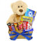 Geschenkkorb mit Teddybär - Geschenk für Kind mit gummibärchen und oreo kekse - kinderschokolade - Süßigkeiten box - Kinder Bueno - Toffifee