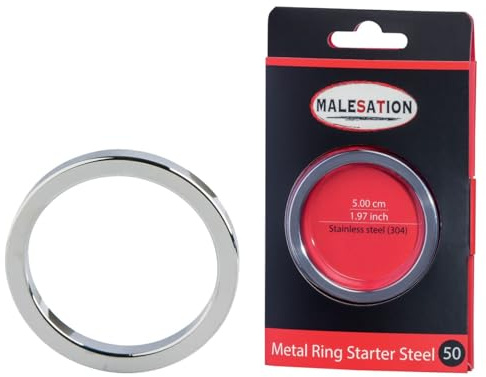 MALESATION Metal Ring Starter Steel 50 Edelstahl