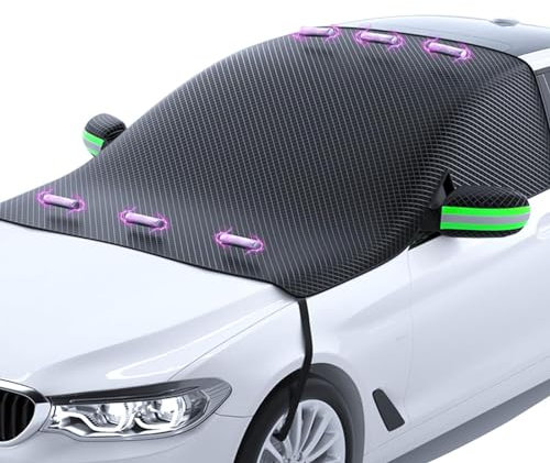 Auto Frontscheibenabdeckung für VW Golf 6 GTI Golf 7 GTI Golf Tdi Golf Sportsvan 2000-2023 2024, Abdeckung Windschutzscheibe Winter Eisschutzfolien Schnee, Staub, Frost, Auto Zubehör,A