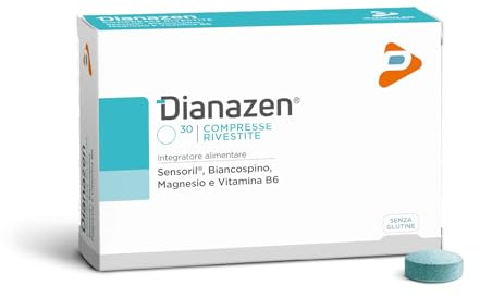 Pharma Line DIANAZEN – Integratore Alimentare per il Rilassamento e il Benessere Mentale, con Sensoril®, Biancospino, Magnesio e Vitamina B6, 30 Compresse rivestite