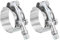 sourcing map T-Bolt Hose Clamp 2Pcs Working Range 35-40mm 201 Stainless Steel Bolt Intake Intercooler Clamps fo Intercooler Clamp Tube