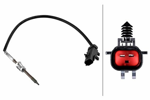 HELLA 6PT 010 376-921 Sensor, Abgastemperatur - 2-polig - geschraubt