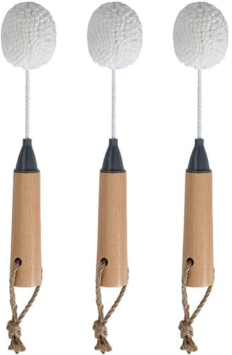 Luxylei Soft Sponge Cleaning Brush 3pcs Feeding Bottle Scrubber Cleaning Brushes for Wine Champagne Glasses Beer Steins Cleaning Tool