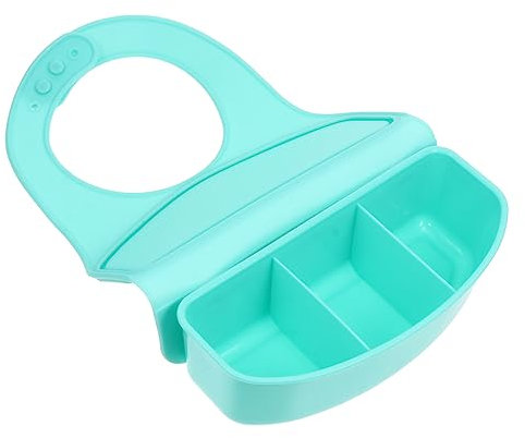 AOKWAWALIY 1 bolsa de arroz para ancianos, babero para recién nacidos, bandana para bebé, bufanda, babero para ancianos, fiambrera, impermeable, color rosa, gel de sílice, verde, 22 x 11 x 8 cm,