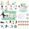 Tortendeko Fussball Geburtstag,40 Stück Fußball Kuchen Deko,Kuchendeko Geburtstag Junge,Geschenke für Party Torten Deko