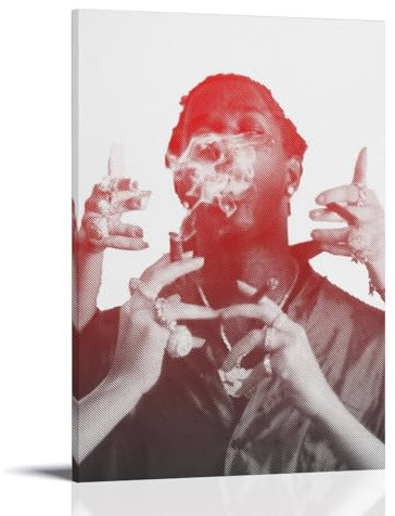 Young Thug Poster Dekorative Malerei Leinwand Wandkunst Wohnzimmer Poster Schlafzimmer Malerei, Leinwand Kunst Poster Und Wandkunst Bilddruck Moderne Familienzimmer Dekor 24x36inch(60x90cm)