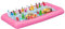 Aufblasbare Buffet Eiswürfelschale Bar für Poolpartys(Rosa) - Pool-Partyzubehör, Buffet, Salat, Essen und Getränke, Tablett für Party, Picknick und Camping - 130 x 60 x 12 cm