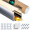 LASLUX LED Profil 20 x 2M(20m), LED Aluminium Profil U-Form, Led Aluminium Leisten für Led Kanal/Led Schiene, mit Milchige Weiß Led Strip Abdeckung, Montagematerial für LED-Streifen L2000*35 * 35mm