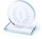 Genérico Placa Trofeo de Cristal Grueso Owen - Diseño Elegante Circular y Base Cuadrada | Personalizable con Grabado Láser