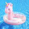HeySplash Aufblasbarer Schwimmring, 21,6 Zoll Kleinkind Schwimmreifen, Einhorn Pool Spielzeug mit Funkelnden Pailletten, Schwimmhilfe für Schwimmbad, Sommer Strand, See, Party-Deko, Rosa