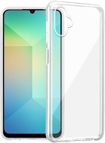 Cadorabo Hülle kompatibel mit Samsung Galaxy A06 Hülle Silikon Handyhülle für Galaxy A06 Case, Kratzfeste und stoßfeste Schutzhülle für Samsung Galaxy A06 - VOLL TRANSPARENT