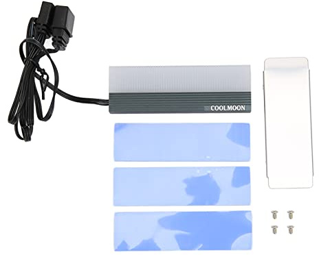 Dual Interface Heat Sink, Nme Heatsink Rgb Ssd Heatsink M.2 Cool Rgb Sync 5V Ssd M.2 Cooler For 2280 M.2 With Aluminum Alloy & Thermal Pad, Efficient Cooling Solution, Heat