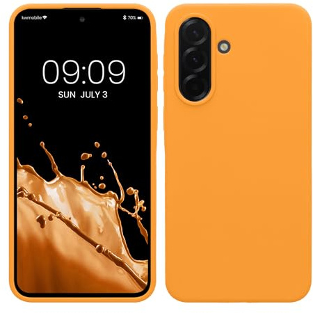 kwmobile Handyhülle für Samsung Galaxy A37 5G Hülle - Case Silikon - Kabelloses Laden - Schutzhülle Cover in Fruity Orange
