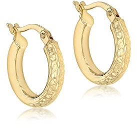 CARISSIMA Damen-Creolen Diamond Cut 375 Gelbgold - 1.51.1792