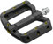 Funn Black Magic Kunststoff-Flachpedal-Set für Mountainbike - Leichte breite Plattform-Fahrradpedale für Stabilität, 9/16-Zoll CrMo-Achse Fahrradpedale für MTB/BMX/Urban/Gravel-Fahren (Goldene Pins)