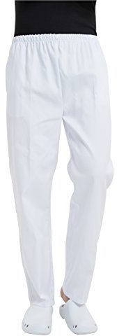 BSTT Herren Hosen weiße Arbeitshosen Gummibund Neue Verbesserung Dicke XXL