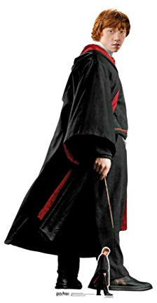 STAR CUTOUTS SC1086 Weasley (Rupert Grint) Silhouette en Carton Grandeur Nature Thème fête Harry Potter Hauteur 176 cm Uniforme Ron 176 x 91 x 176 cm