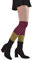 Benefeet Sox Beinstulpen aus Wolle für Damen, Vintage, Boho, Beinstulpen, lang, Winter, warm, oberschenkelhoch, ohne Fuß, Violett, Grasgrün, Medium