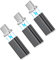 N. NETDOT 10th Generation Magnetisches Adapter,Schnellladung und Datenübertragung für USB-C Smartphones - 3 Pack schwarz