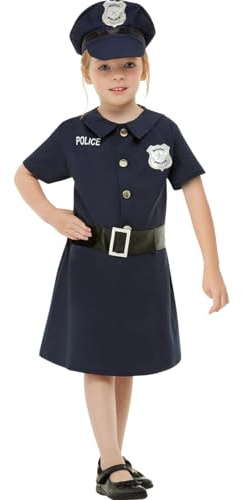Funidelia Disfraz de policía para niños, Traje de agente infantil, Disfraces de Carnaval, Halloween y Despedidas
