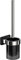 EATAN Brosse WC Brosse Toilettes WC Balai WC avec Support Mural Brosse WC Auto-Adhésif Acier Inoxydable Finition Polie Support Inoxydable Noir