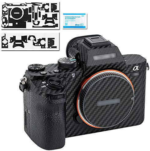 Autocollant pour appareil photo reflex numérique Sony Alpha A7II, A7S Mark II, A7R Mark II, 3M en fibre de carbone – Film de protection
