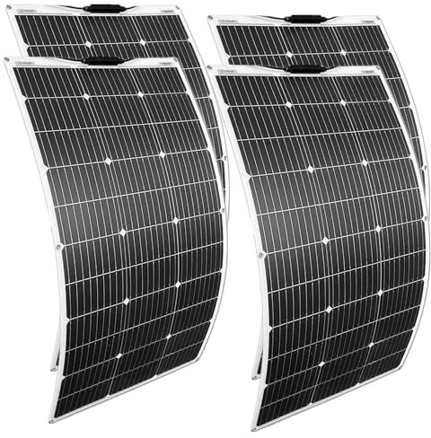 Solarpanel Flexible 12V 400W Sonnenkollektoren Solarmodul Outdoor Solar-Ladegerät für Wohnmobile, Dächer, Boot solarplatten für pool (400W)
