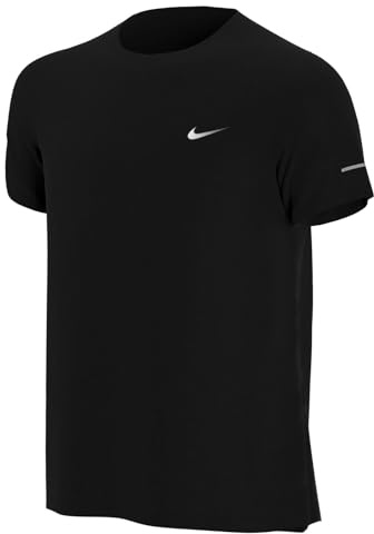 Nike DD3055-010 B NK DF SS MILER TOP Sweatshirt Boy's BLACK Taille XS