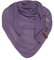 KNIT FACTORY - Lola Dreieckstuch - Fein Gestrickter Damen Schal - Tuch Schal - Für Frühling und Sommer - Baumwollmix - Violett - 190x85 cm