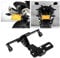Aukson Tail Tidy Motorcycle Fender Eliminator, Universal License Plate Holder with LED Light (Black)