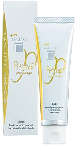 APAGARD® PREMIO Remineralisierende nano-Hydroxyapatit Zahncreme - für natürlich weissere Zähne | 100 g | Premium Typ | Doppelminz-Geschmack