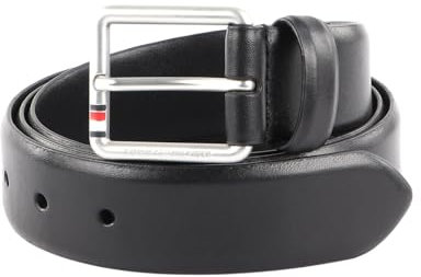 Tommy Hilfiger Herren Gürtel Casual Essential 3.5 Ledergürtel, Schwarz (Black), 115
