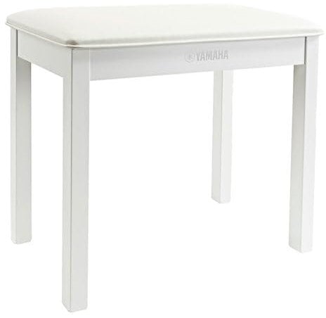 YAMAHA Piano Stool, Wood, White, Polished