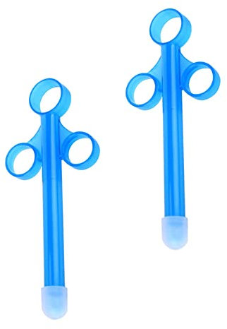 Lube Tube Spritzen, Schmiermittel Applicator, Wiederverwendbar Schmiermittel Spritze, Anal Vagina Syringe Shooter mit Traktionsring und Fingergriff, für Schmiermittel Gleitgel Lubricant, 2 Stück
