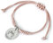 Mopec Lot de 4 bracelets cordon rose médaille ange gardien