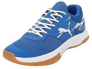 PUMA Varion II, Indoor Court Shoe Unisex-Adulto, Team Royal White Gum, 37.5 EU