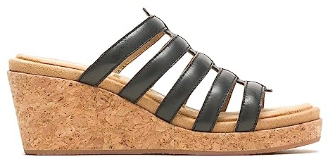 Hush Puppies Women's Willow Slide Ladies Heeled Sandals, Schwarz, 39 EU