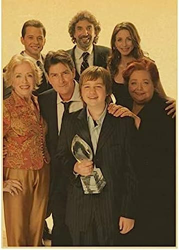 Poster Two And A Half Men Tv Play-Poster, Wandkunst, Bilder, Poster Und Drucke, Leinwandgemälde, Heimdekoration 50X70Cm Kein Rahmen