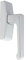 Original Roto Form Alu Griff ohne Logo, silber