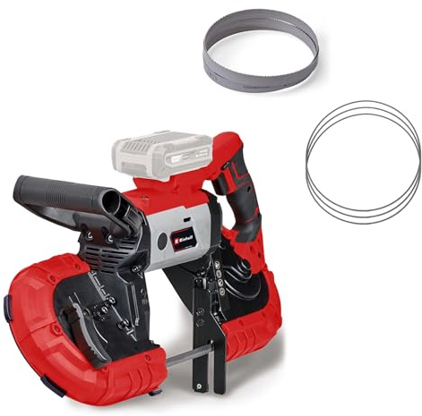 Einhell Akku-Bandsäge TE-MB 18/127 Li-Solo Power X-Change (18 V, 115 mm Schnitthöhe, 127 mm Schnittbreite, LED-Licht, inkl. 5x Sägeband für Metall, ohne Akku)