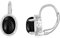 POPLYKE Schwarzer Onyx Ohrringe für Frauen Sterling Silber Leverback Ohrringe Schwarzer Onyx Schmuck Geschenk für Mädchen (black onyx)