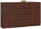 AKORD Kommode K 160 cm | 4 Schubladen und 2 Türen | für Wohnzimmer Schlafzimmer Schrank Wohnzimmer | Modernes Funktionelles Design | Schichtstoffplatte 16 mm | Farbe Wenge