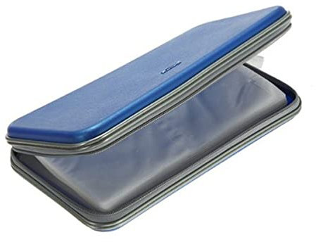 Holibanna Kunststoff-Tasche Für CDs DVDs Vcds Aufbewahrungstasche Cd-Organizer-hülle Blau Mit Reißverschluss Platz Für Discs Schützt Vor Feuchtigkeit Kratzern