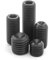 Lot de 100 vis sans tête M2 x 4 mm avec six pans creux et coupe annulaire en acier noir ISO4029 DIN916