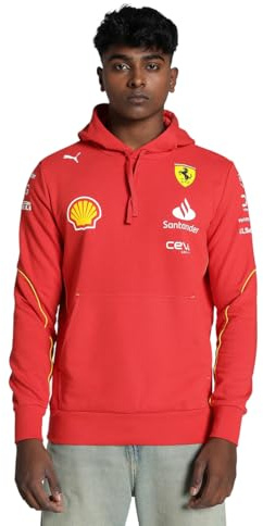 Puma Scuderia Ferrari F1 Herren 2024 Team Kapuzenpulli Brennt Rot - Größe: XX-Groß
